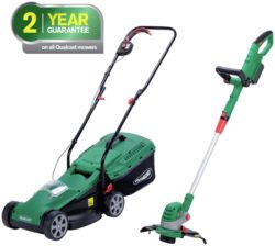 Qualcast - Cordless - Lawnmover And Grass Trimmer - 24V